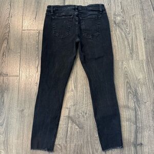 Joe's Jeans Black distressed Skinny Jeans size 29 women raw hem